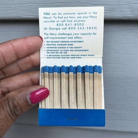 Vintage Go Navy Be Someone Special Military Slogan Matchbooks Lot - Picture 2 of 4